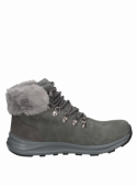Calzado gris de cuero gamuzado/textil para mujer, perfecto para actividades cotidianas.
