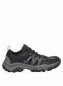 Zapatilla azul de hombre con punta redonda y altura de caña de 6 cm, resistente y cómoda.