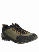calzado outdoor verde masculino de material textil y sintético para un estilo dinámico