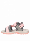 Calzado casual rosado para niña, mezcla de cuero y sintético, con suela de relieve para mayor agarre y comodidad.