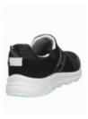 zapatilla negra de mujer con forro textil y caña de 7.5 cm, perfecta para un estilo de vida dinámico.