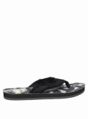 Sandalia casual negra para hombre, resistente y con forro textil.