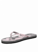 Sandalia multicolor casual de mujer con punta abierta y taco plano 1.5 cm, ideal para el verano.