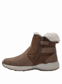Botín camel para niña, estilo versátil con patrón de suela antideslizante, adecuado para paseos y reuniones informales.