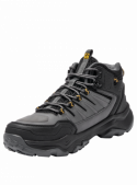Botín gris de hombre, estilo trekking, ideal para uso diario en invierno, ofrece soporte y estabilidad en climas fríos.