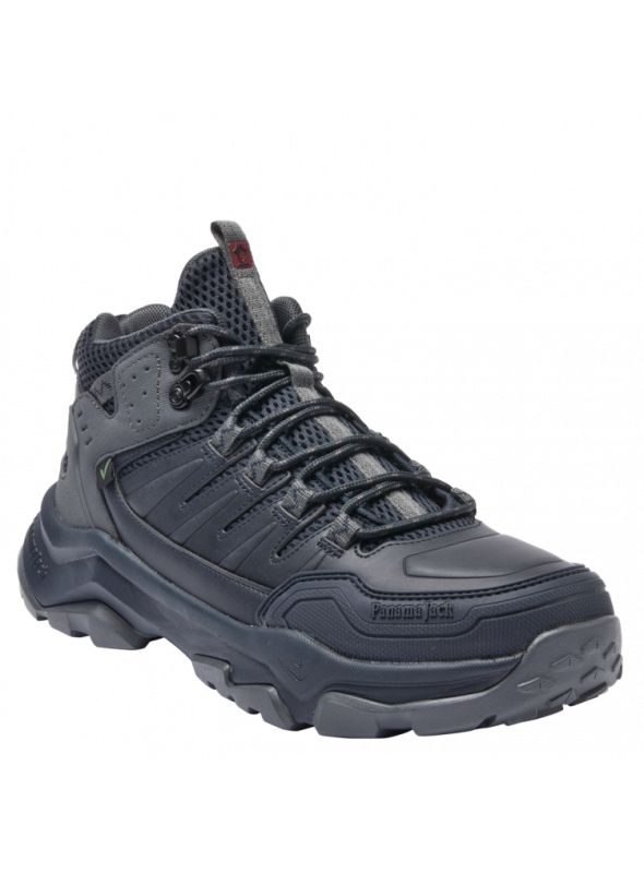 Botín azul para hombre de estilo outdoor, diseño robusto y funcional, ideal para actividades al aire libre y trekking.