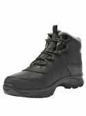Botín negro outdoor para hombre, resistente y fácil de mantener, ideal para actividades al aire libre.