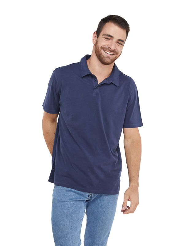 Polera Madrid Hombre D172 PANAMA JACK azul