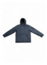 Parka casual para hombre en color azul, confeccionada en nylon, adecuada para bajas temperaturas.