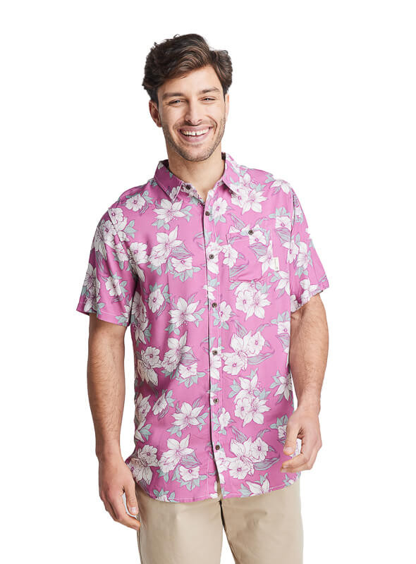 Guayabera Sitges Hombre G976 PANAMA JACK magenta