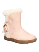 Bota rosada de moda infantil, perfecta para mantener los pies cómodos y protegidos en otoño e invierno.