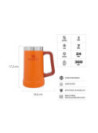 VASO I916 STANLEY naranjo