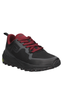 zapatillas deportivas negras para mujer con cordones gruesos y lengüeta acolchada, perfectas para un ajuste seguro y cómodo.
