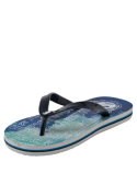 Sandalia casual azul para hombre, diseño sencillo y cómodo, perfecta para la playa o un picnic en días soleados.