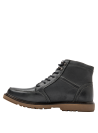 Botín gris de cuero para hombre, combina con jeans y chaquetas, proporcionando un look semi-formal y versátil.