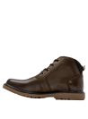 Calzado marrón de cuero, estilo casual para hombre, combinable con jeans o chinos, ideal para un look relajado.
