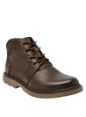Calzado masculino de cuero marrón, estilo casual, con suela gruesa antideslizante, perfecto para un atuendo versátil.