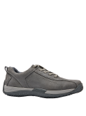 Calzado de hombre en cuero gris, estilo casual con forro textil y caña de 5.5 cm.