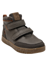 Calzado infantil gris con caña de 7.4 cm, mezcla sintética/textil, perfecto para actividades al aire libre.
