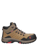 Zapato de seguridad beige para hombre, con planta aislante de electricidad.