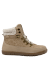 Botín beige de niña, ideal para combinar con jeans o pantalones cargo en paseos informales o visitas al parque.