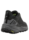 Zapatilla de hombre en color negro, diseñada para trail running, con tecnología seamless y apariencia aerodinámica.