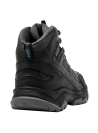 Botín negro outdoor para hombre, ideal para actividades al aire libre, combina cuero y textil.