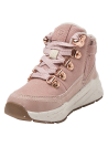 Botín de niña en cuero rosado, estilo casual y cómodo para explorar.