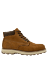 Botín camel para hombre, mezcla de cuero gamuzado y poliuretano, soporte cómodo para actividades casuales al aire libre.