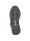 Botín negro de trail running para hombre, moderno y funcional, ideal para actividades al aire libre.