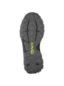 Botín negro de trail running para hombre con diseño robusto, ideal para salidas al aire libre y caminatas suaves.