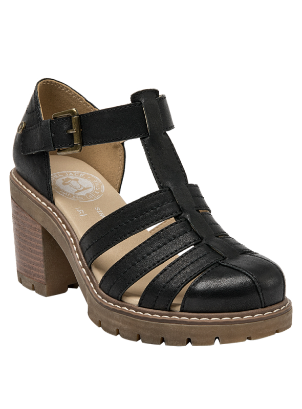 Sandalia mujer K614 Panama jack Negro