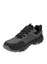 Zapatilla outdoor gris de cuero/sintético con forro de mesh, punta redonda, comodidad y estabilidad en cada paso.