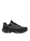 Zapatilla gris de hombre en cuero/sintético, estilo outdoor, diseño moderno y resistente para aventuras diarias.