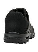 zapatilla sintética negra masculina, diseño aventurero y resistente, perfecta para actividades al aire libre