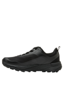 zapatilla negra de hombre con altura de caña de 5 cm, ideal para actividades diarias.
