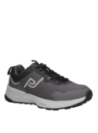 Zapatilla gris de hombre estilo running con diseño moderno y resistente para trail.