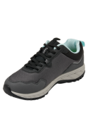 zapatilla gris para mujer resistente, ideal para combinar estilo y funcionalidad