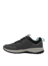 zapatilla de mujer gris estilo running con caña de 4.5 cm y diseño aventurero