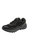 calzado negro sintético para hombre, diseño aventurero y funcional, estilo running