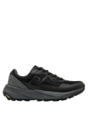 calzado masculino negro para correr, suela con excelente agarre y taco plano de 4 cm