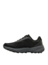 Zapatilla negra para hombre con forro de malla mesh y punta redonda para confort en cada paso.
