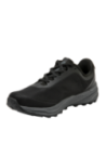 Zapatilla de running negra con taco plano de 4 cm que ofrece comodidad y estabilidad.