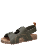 Sandalia infantil verde casual, perfecta para el hogar o aventuras al aire libre.
