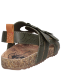 Sandalia verde para niño, estilo casual, diseñada para máxima frescura y confort en actividades diarias.