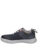 sneaker infantil azul de material sintético con excelente agarre