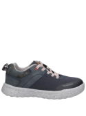 sneaker azul para niño con caña de 4 cm y forro textil