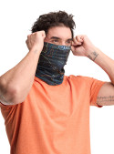Bandana negra unisex para niño, estilo deportivo, protección UV 30, adecuada para deportes y actividades recreativas.