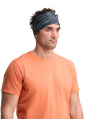 Bandana negra unisex para niño, estilo deportivo, ideal para actividades al aire libre, 100% poliéster reciclado.