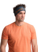 Bandana gris unisex para niño, estilo deportivo, ideal para actividades al aire libre.